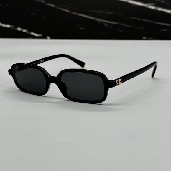 NEW MIU MIU SQUARE BLACK WOMEN SUNGLASSES MU11ZS 16K5S0 MIU MIU MU11ZSF - Picture 6 of 13
